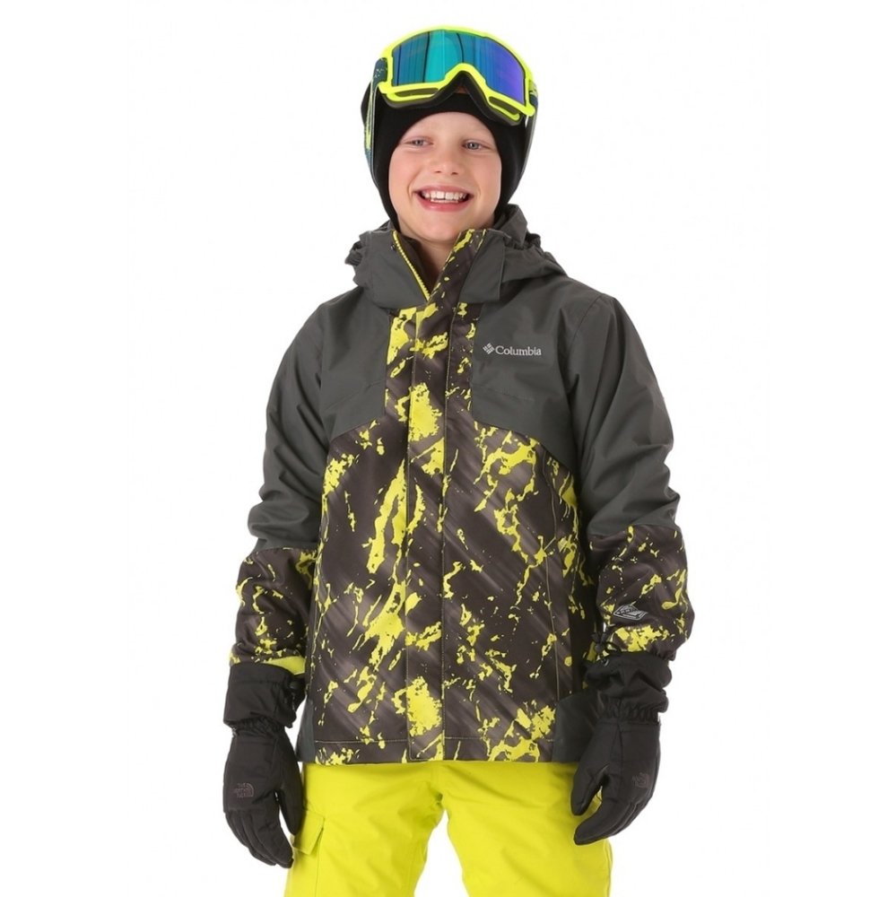 Columbia Kids Jacket - Gray and Yellow